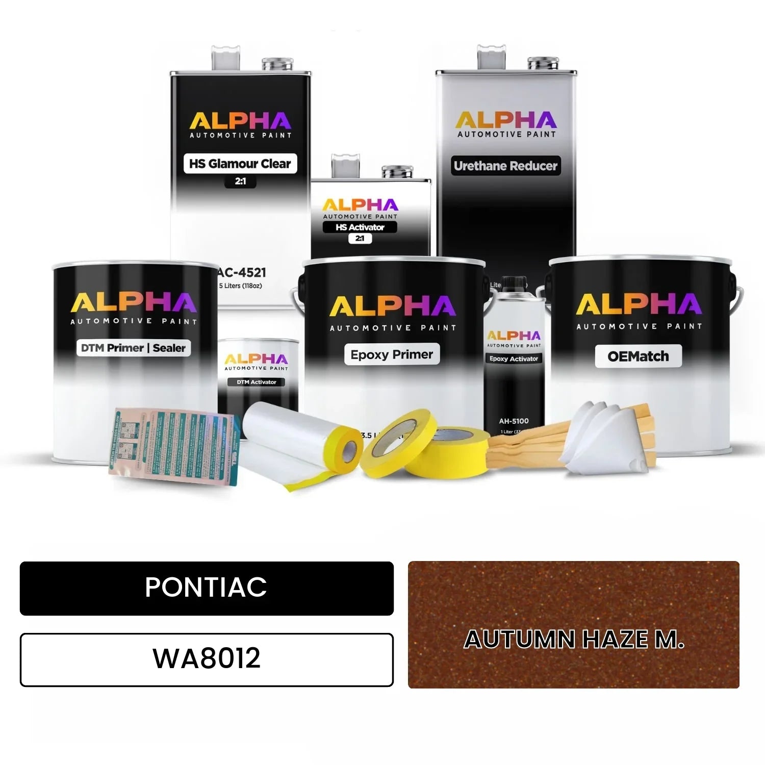 PONTIAC AUTUMN HAZE M. WA8012 OEMatch Vehicle Paint Kit