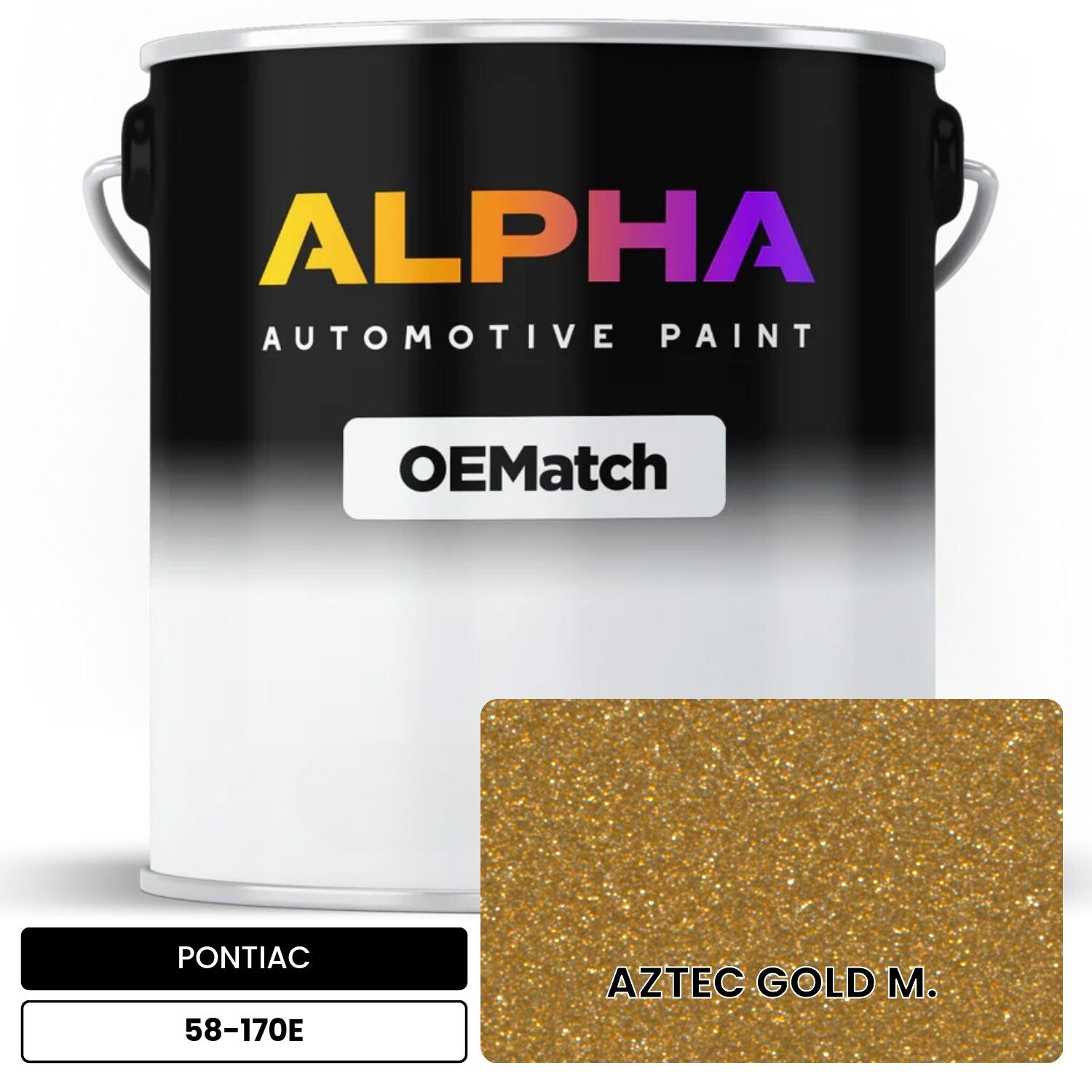 PONTIAC AZTEC GOLD M. 58-170E OEMatch Basecoat