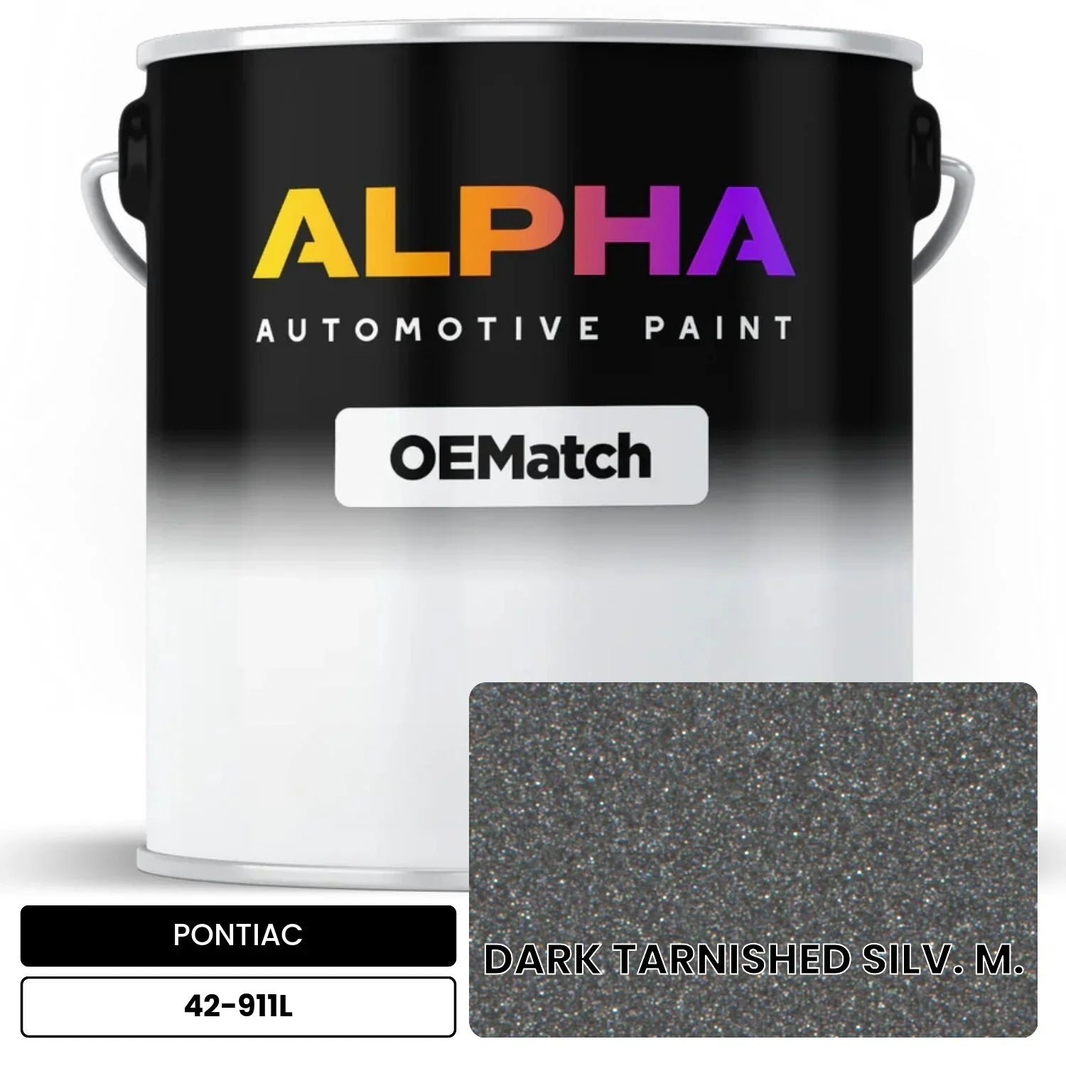 PONTIAC DARK TARNISHED SILV. M. 42-911L OEMatch Basecoat