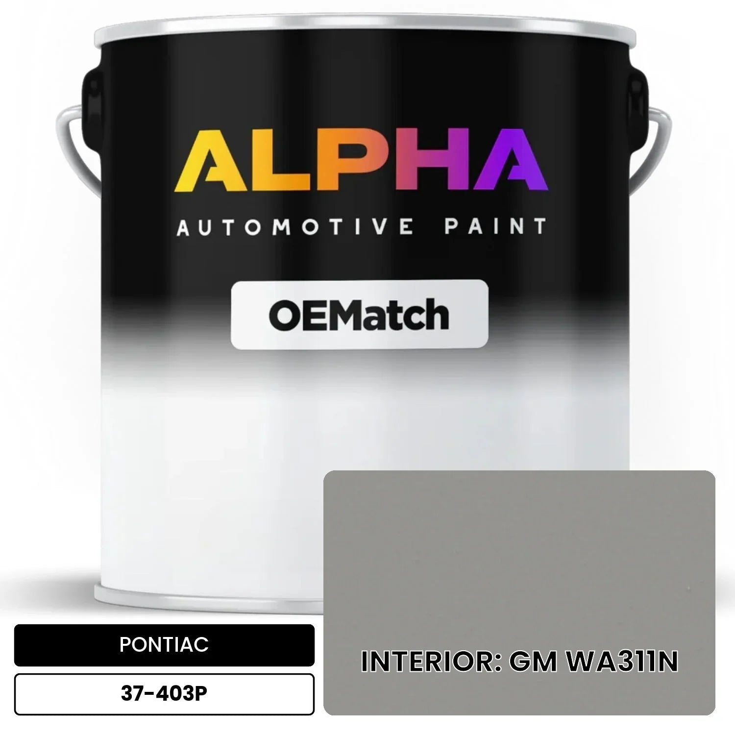 PONTIAC INTERIOR: GM WA311N 37-403P OEMatch Basecoat
