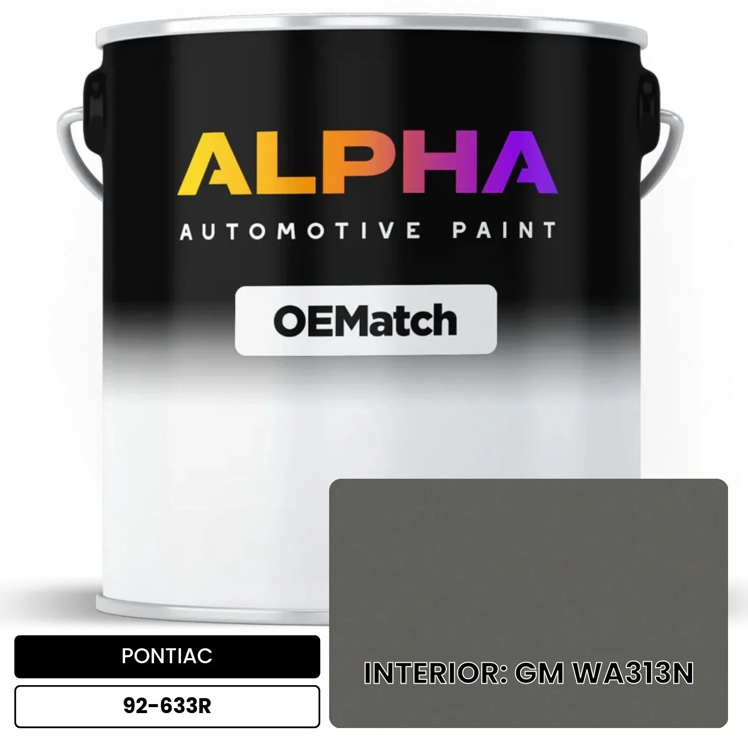 PONTIAC INTERIOR: GM WA313N 92-633R OEMatch Basecoat