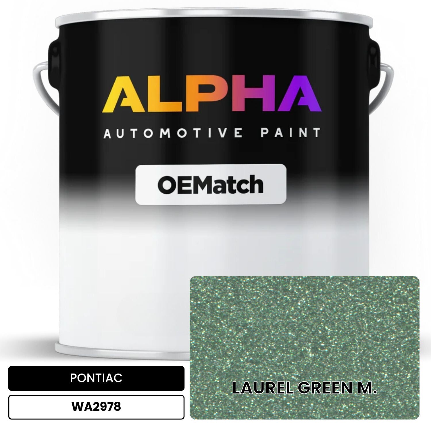 PONTIAC LAUREL GREEN M. WA2978 OEMatch Basecoat
