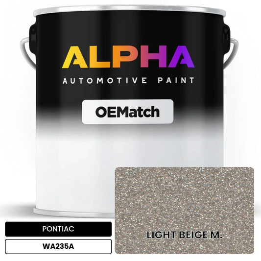 PONTIAC LIGHT BEIGE M. WA235A OEMatch Basecoat