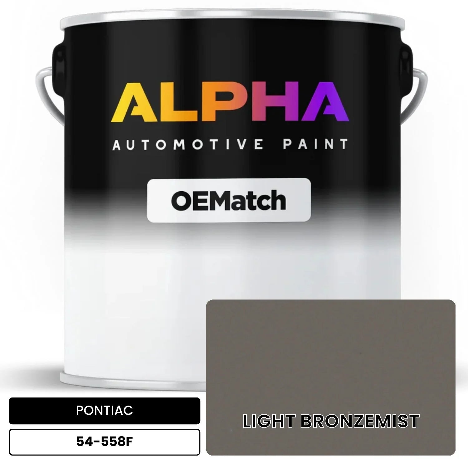 PONTIAC LIGHT BRONZEMIST 54-558F OEMatch Basecoat