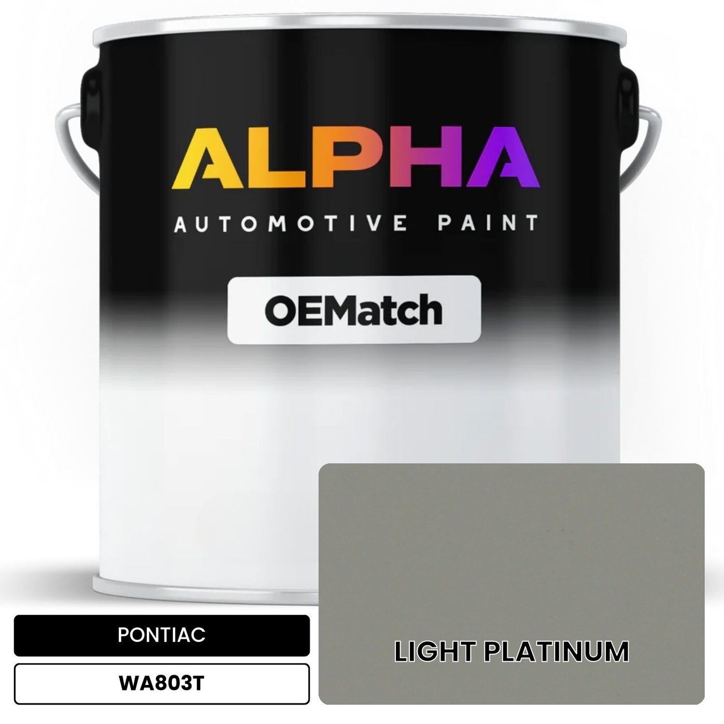 PONTIAC LIGHT PLATINUM WA803T OEMatch Basecoat
