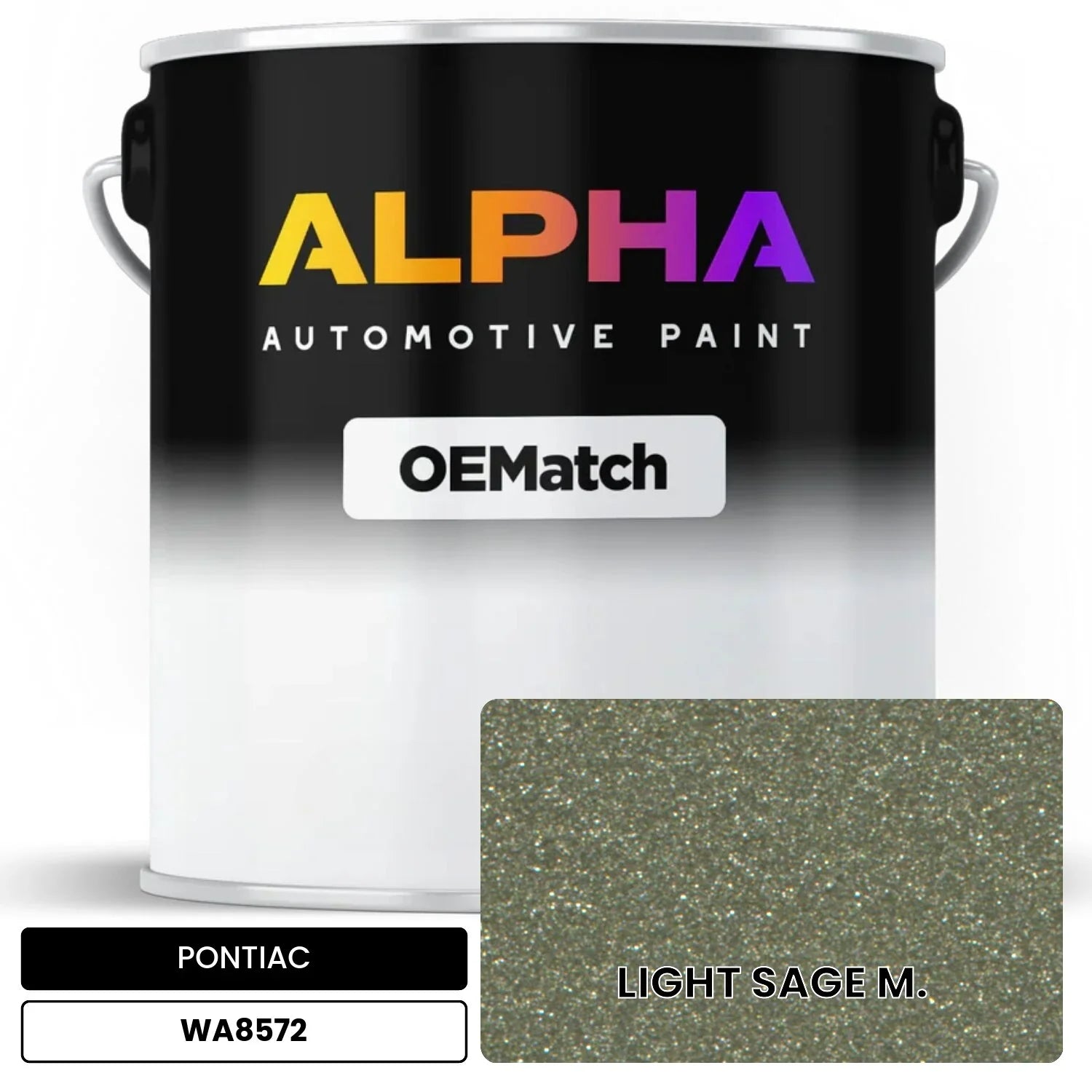 PONTIAC LIGHT SAGE M. WA8572 OEMatch Basecoat