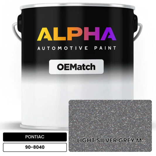 PONTIAC LIGHT SILVER GREY M. 90-8040 OEMatch Basecoat
