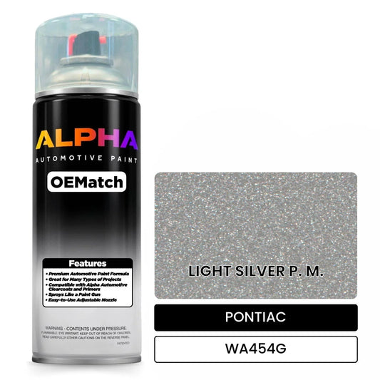 PONTIAC LIGHT SILVER P. M. WA454G OEMatch Spraycan
