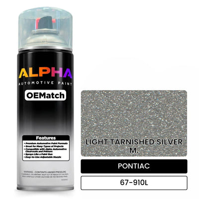 PONTIAC LIGHT TARNISHED SILVER M. 67-910L | OEMatch Automotive Spraycan