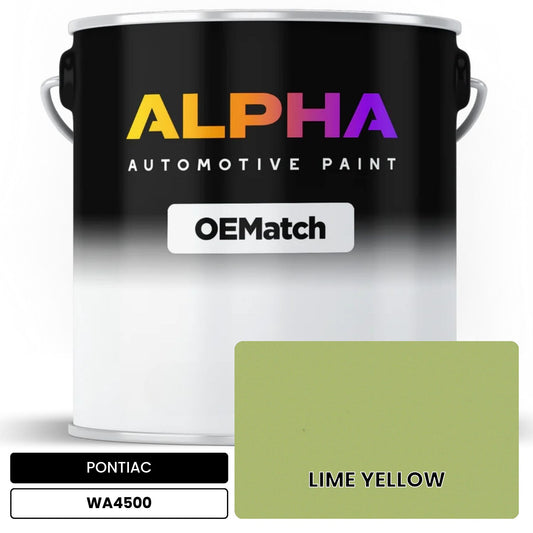 PONTIAC LIME YELLOW WA4500 OEMatch Basecoat