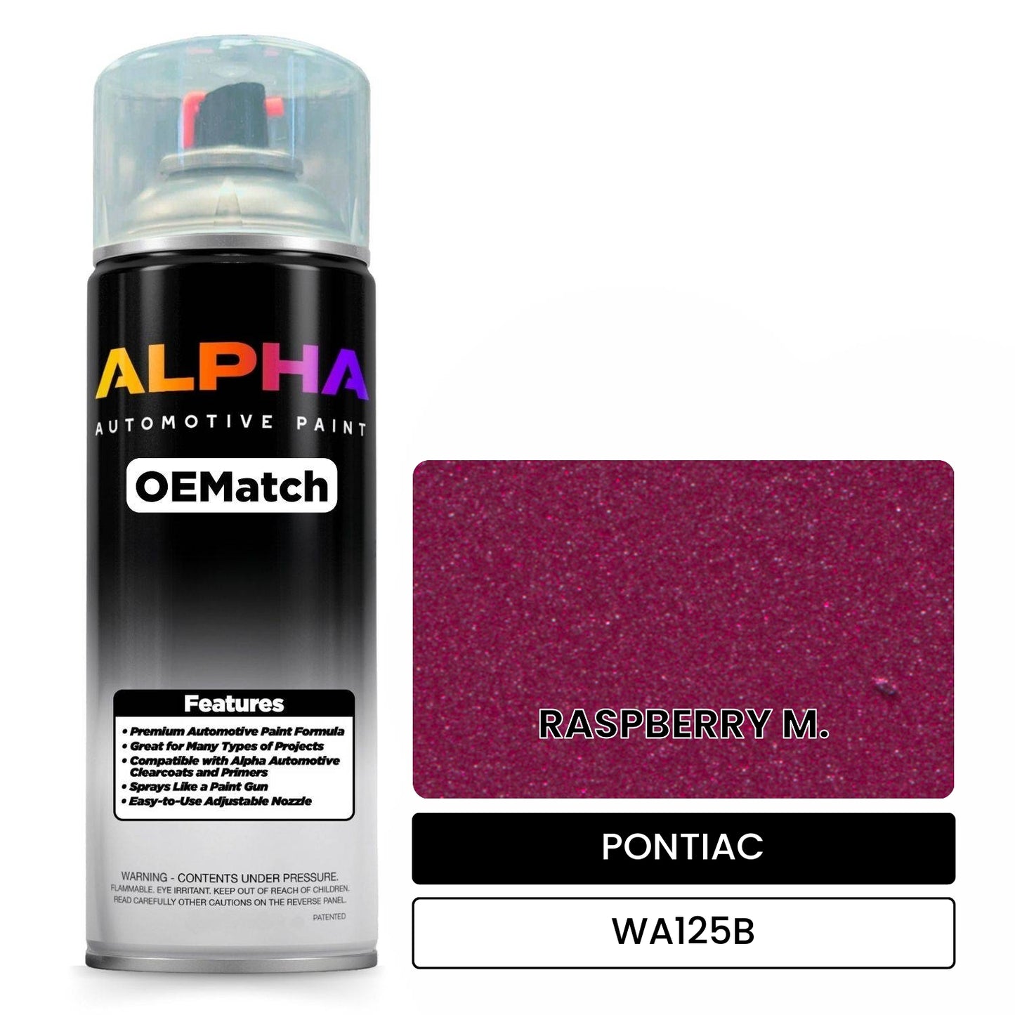 PONTIAC RASPBERRY M. WA125B OEMatch Spraycan