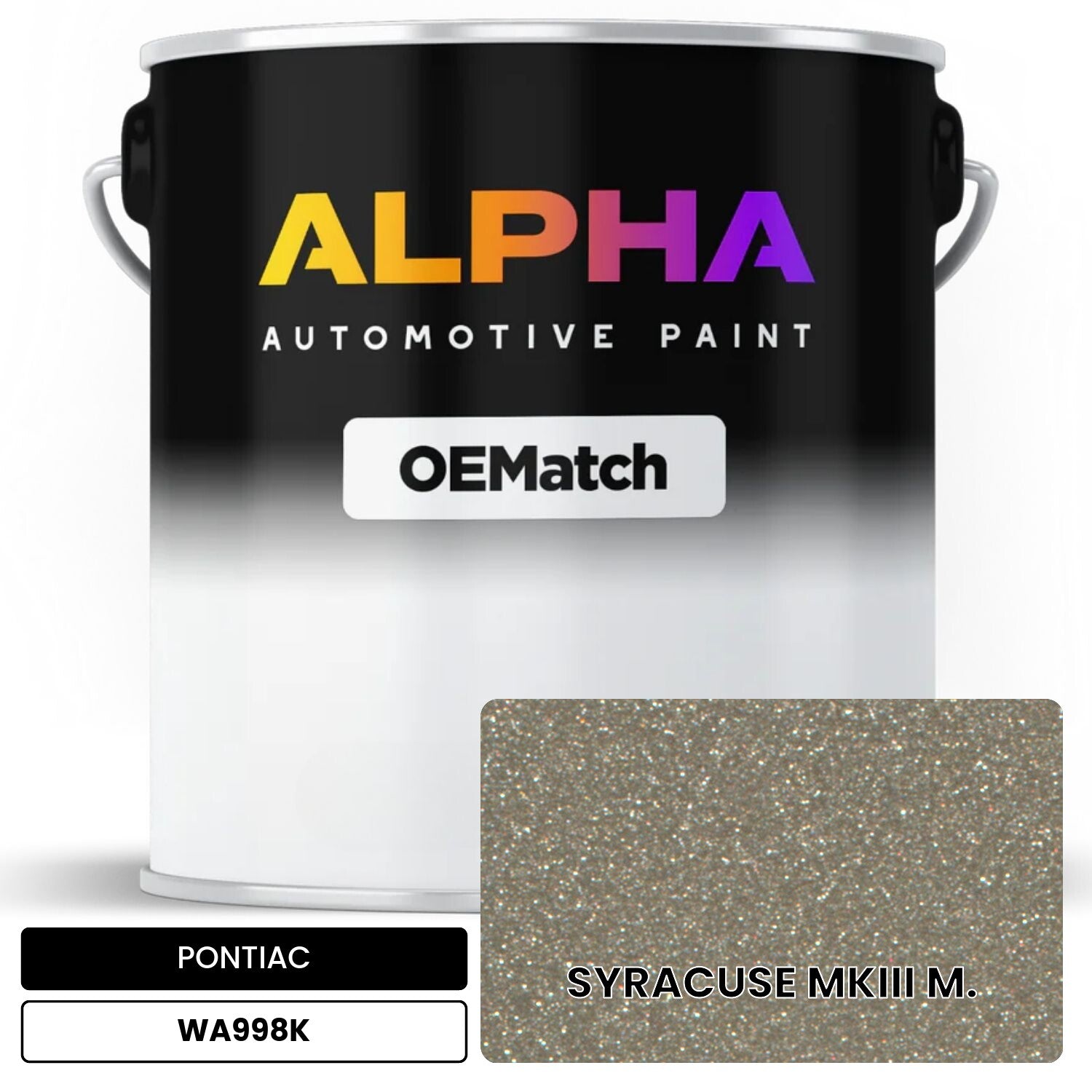 PONTIAC SYRACUSE MKIII M. WA998K OEMatch Basecoat