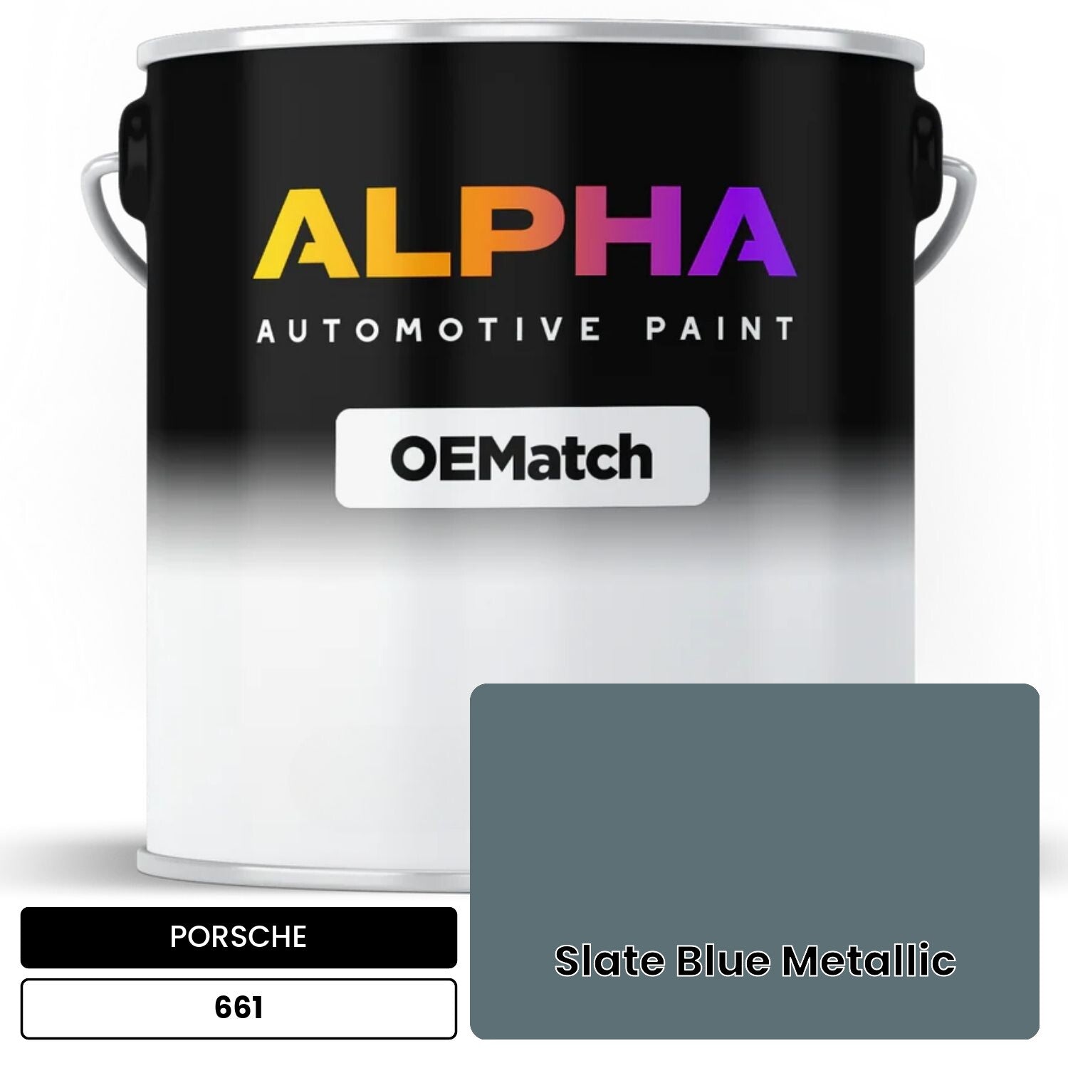 PORSCHE Slate Blue Metallic 661 OEMatch Basecoat