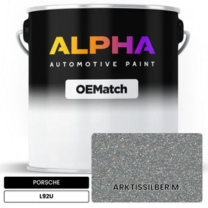 PORSCHE Arctic Silver Metallic L92U | OEMatch Automotive Basecoat