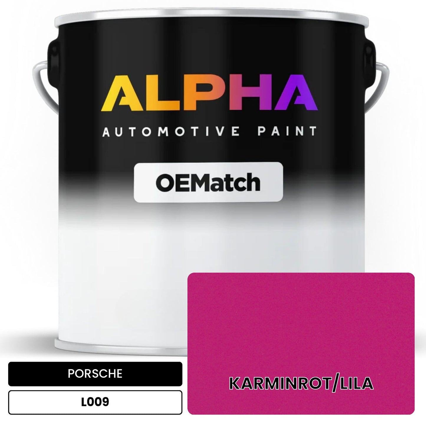 PORSCHE Carmine Red/Lilac L009 OEMatch Basecoat