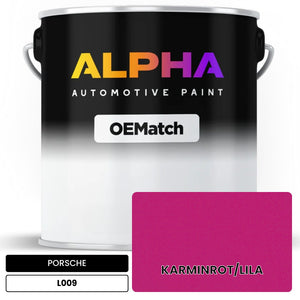 PORSCHE Carmine Red/Lilac L009 | OEMatch Automotive Basecoat