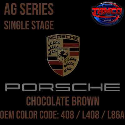 Porsche Chocolate Brown | 408 / L408 / L86A | 1973-1980 | OEM AG Series Single Stage - The Spray Source - Tamco Paint Manufacturing