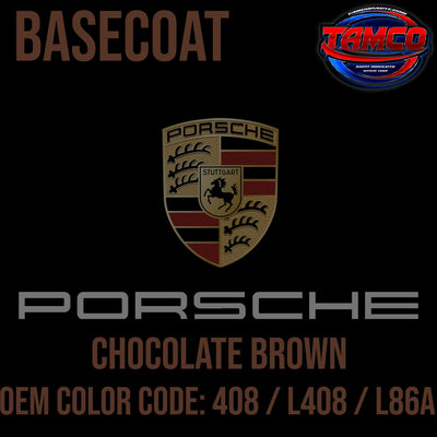 Porsche Chocolate Brown | 408 / L408 / L86A | 1973-1980 | OEM Basecoat - The Spray Source - Tamco Paint Manufacturing
