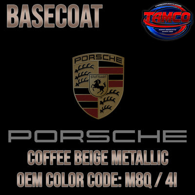 Porsche Coffee Beige Metallic | M8Q / 4I | 2020-2023 | OEM Basecoat - The Spray Source - Tamco Paint Manufacturing