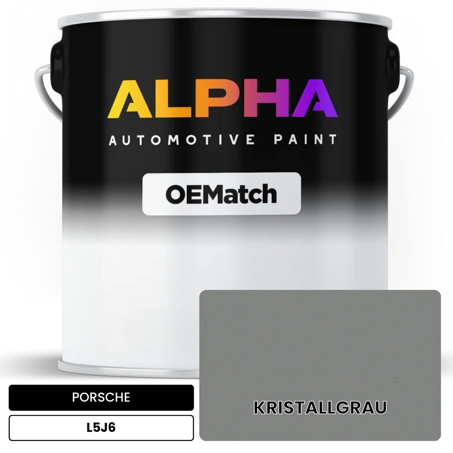 PORSCHE Crystal Gray L5J6 OEMatch Basecoat