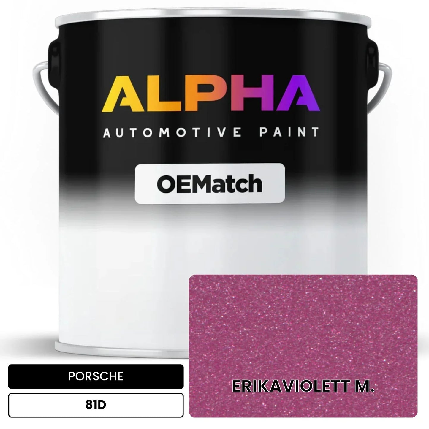 PORSCHE Erika Violet Metallic 81D OEMatch Basecoat