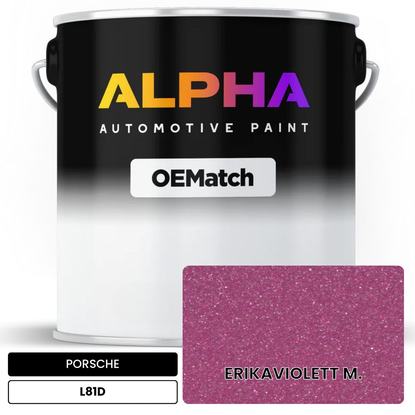PORSCHE Erika Violet Metallic L81D OEMatch Basecoat