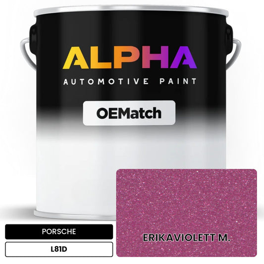 PORSCHE Erika Violet Metallic L81D OEMatch Basecoat