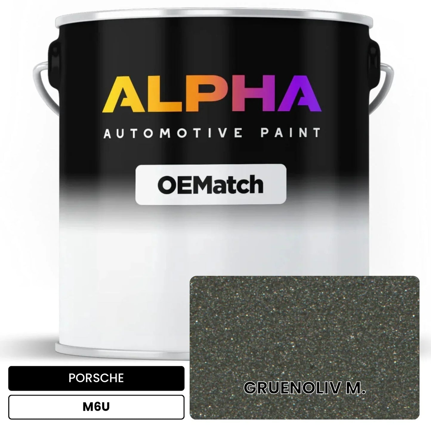 PORSCHE Gruen Olive Metallic M6U OEMatch Basecoat