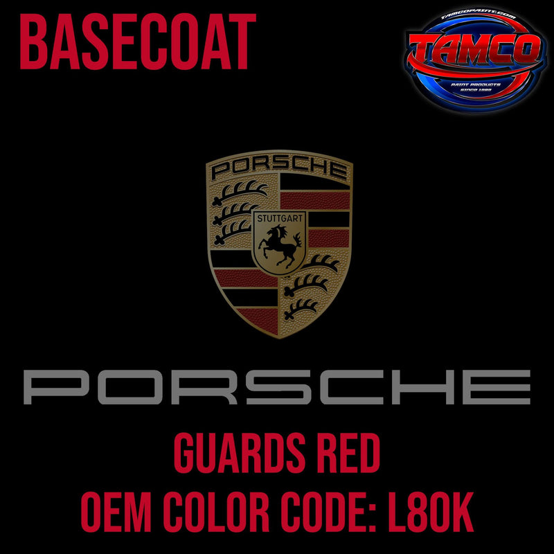 Porsche Guards Red | 80K / 84A / M3A / G1 / G8 | 1999-2023 | OEM Basecoat - The Spray Source - Tamco Paint Manufacturing