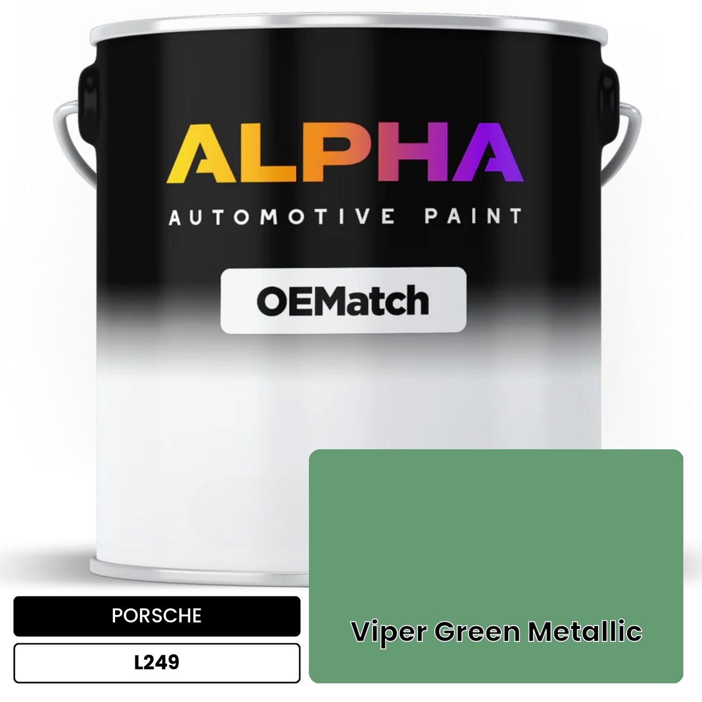 PORSCHE Viper Green Metallic L249 OEMatch Basecoat