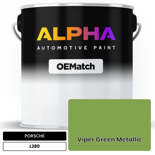 PORSCHE Viper Green Metallic L280 OEMatch Basecoat