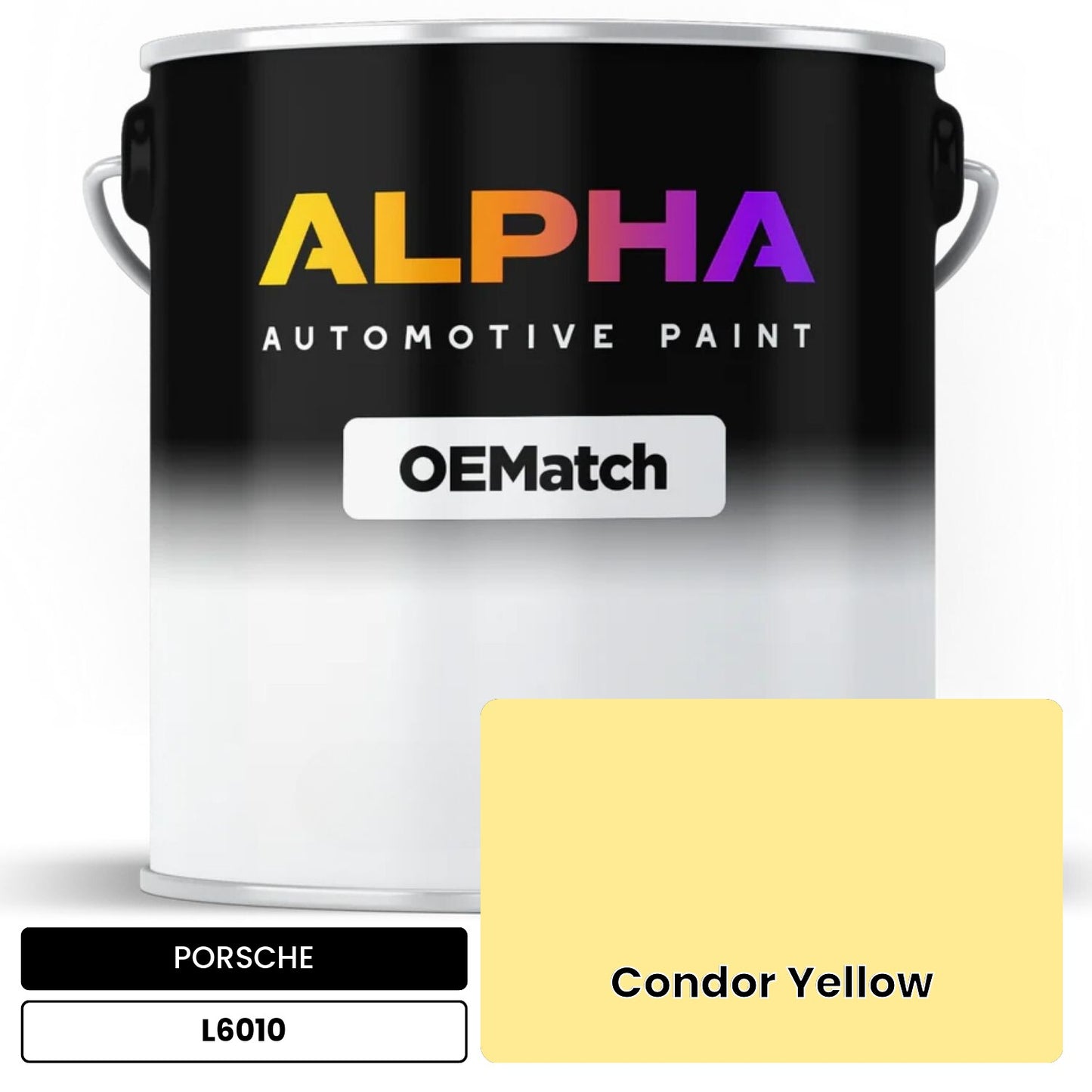 PORSCHE Condor Yellow L6010 OEMatch Basecoat