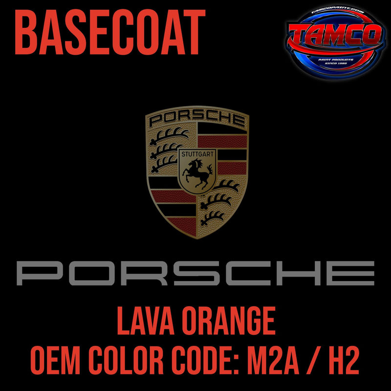 Porsche Lava Orange | M2A / H2 | 2015-2022 | OEM Basecoat - The Spray Source - Tamco Paint Manufacturing