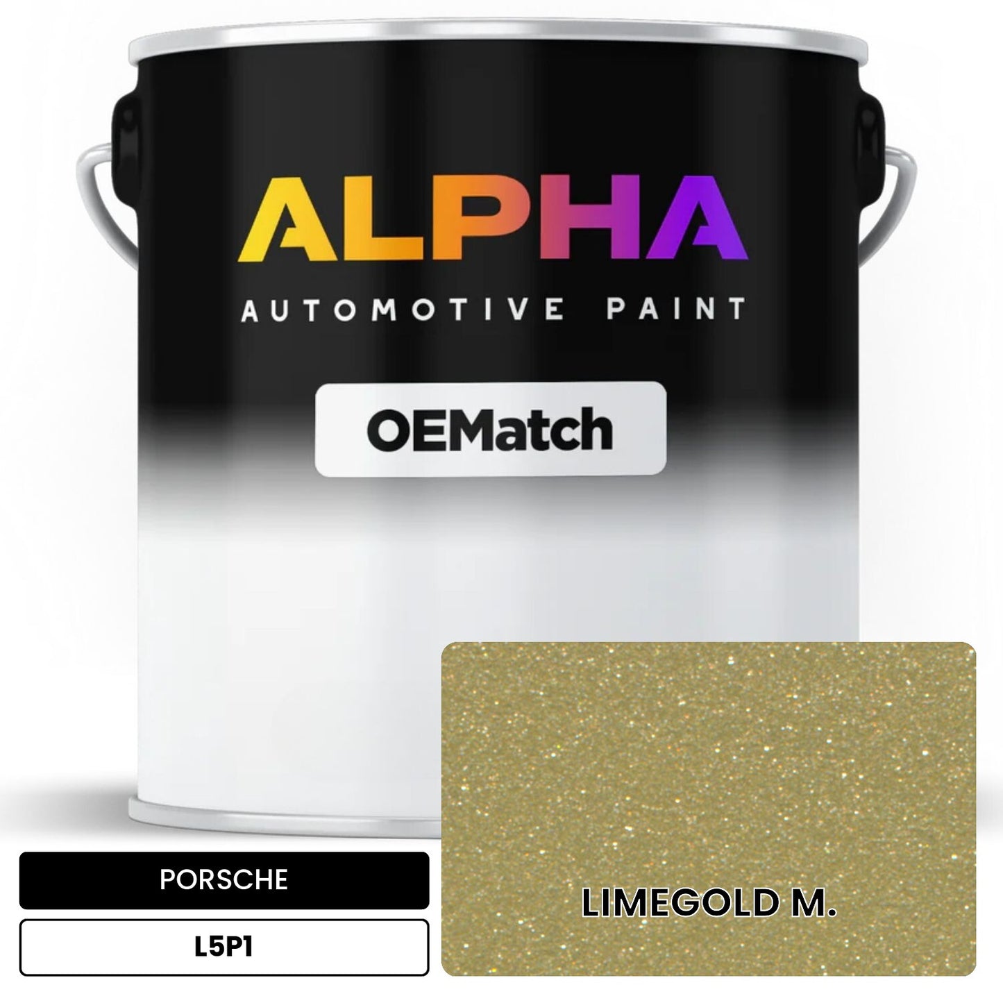 PORSCHE Lime Gold Metallic L5P1 OEMatch Basecoat