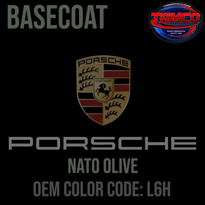 Porsche Nato Olive | L6H | 2020 | OEM Basecoat - The Spray Source - Tamco Paint Manufacturing