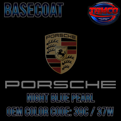 Porsche Night Blue Pearl | 39C / 37W | 1999-2006 | OEM Basecoat - The Spray Source - Tamco Paint Manufacturing