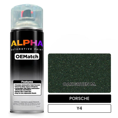 PORSCHE Oak Green Metallic Y4 | OEMatch Automotive Spraycan