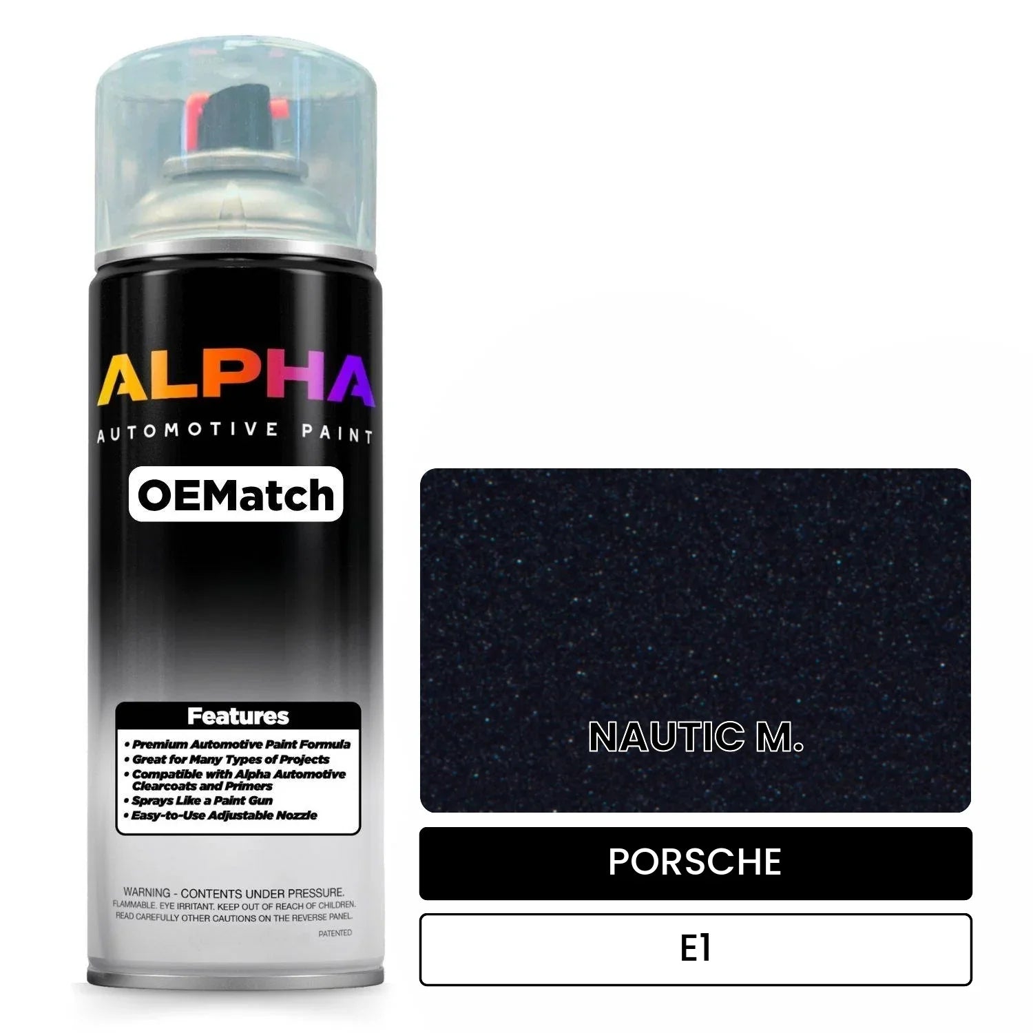 PORSCHE Ocean Blue Metallic E1 OEMatch Spraycan