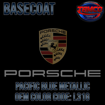 Porsche Pacific Blue Metallic | L31G | 1981-1982 | OEM Basecoat - The Spray Source - Tamco Paint Manufacturing