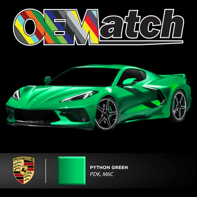 Porsche Python Green | OEM Drop-In Pigment - The Spray Source - Alpha Pigments