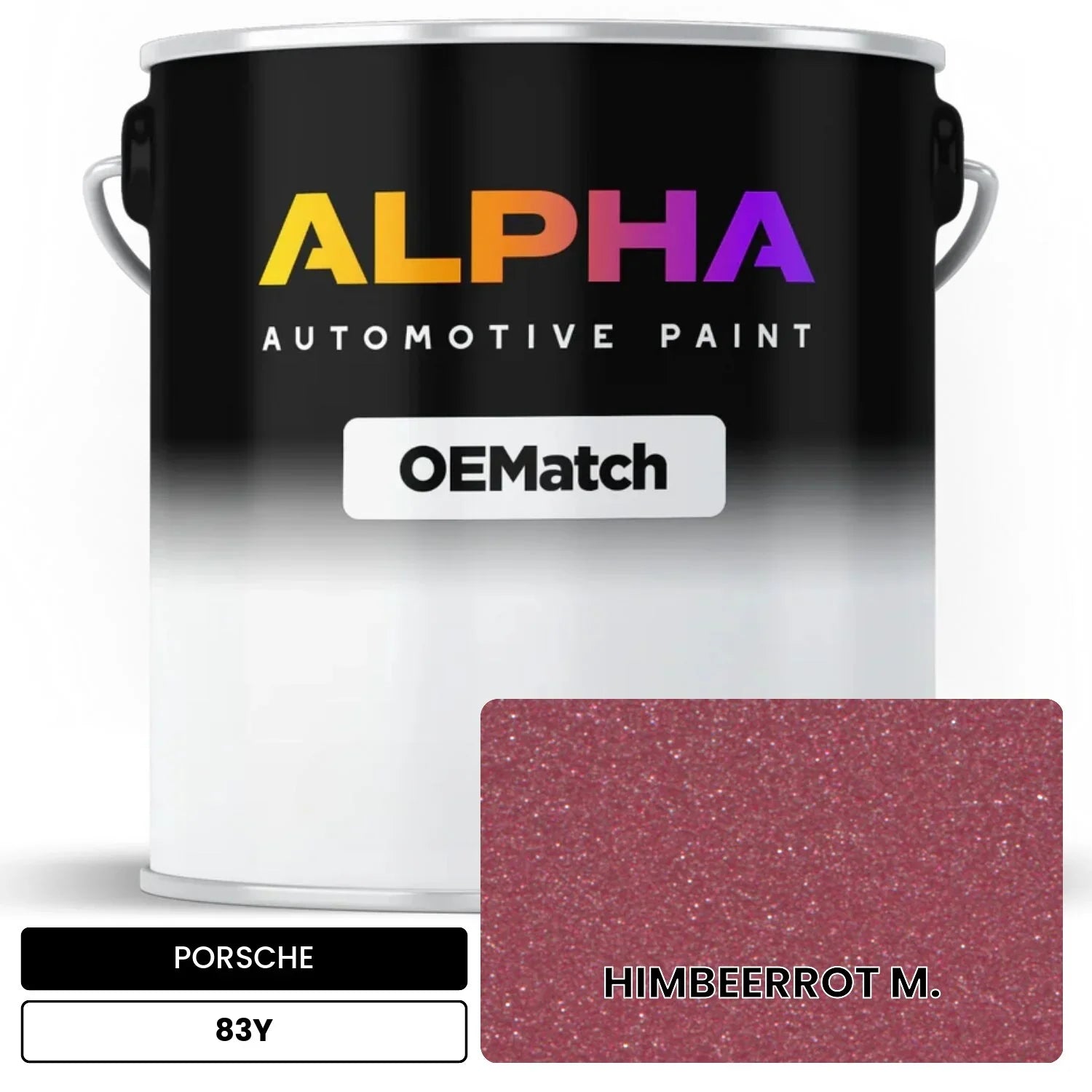 PORSCHE Raspberry Red Metallic 83Y OEMatch Basecoat