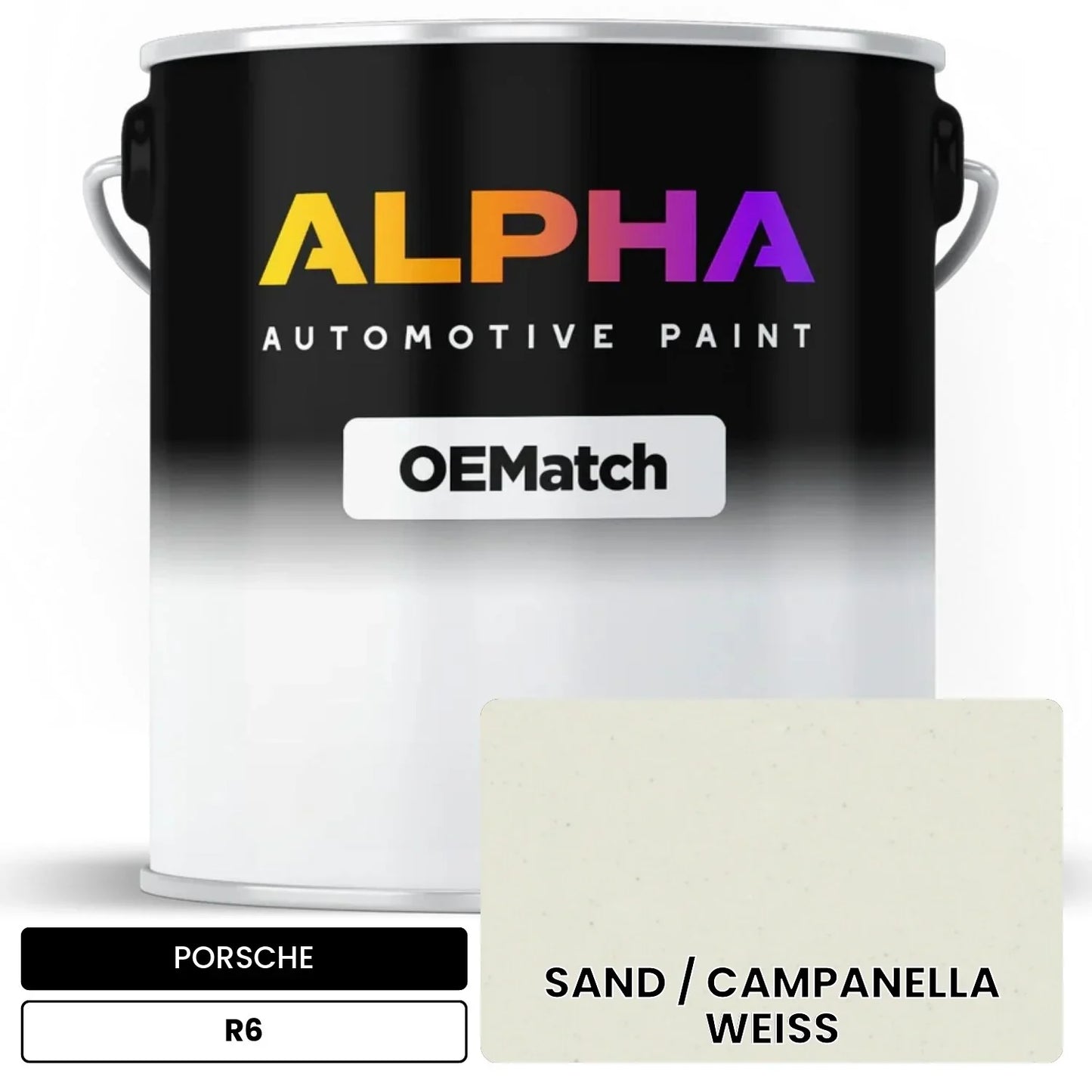 PORSCHE Sand White R6 OEMatch Basecoat