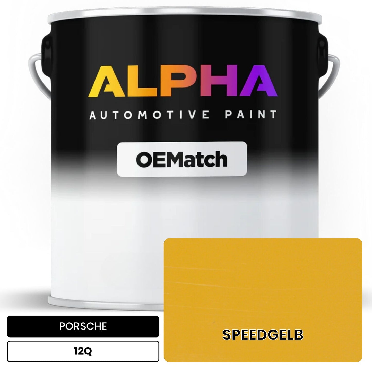PORSCHE Speed Yellow 12Q OEMatch Basecoat