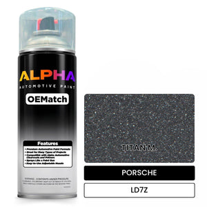 PORSCHE Titan Silver LD7Z | OEMatch Automotive Spraycan