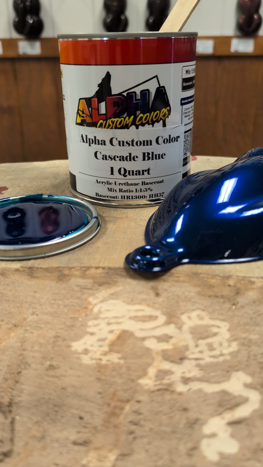 Cascade Blue Paint Basecoat