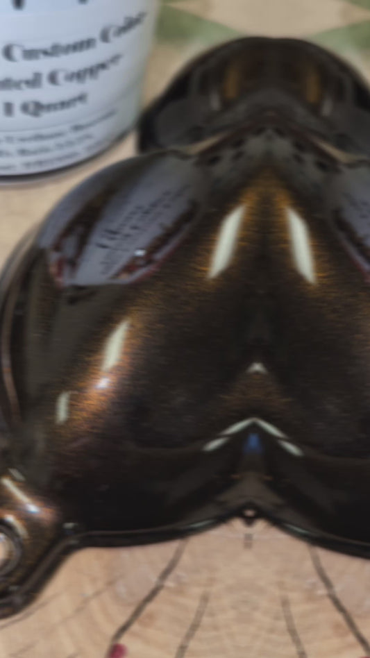 Tinted Copper Painted Sample (Black Ground Coat)
