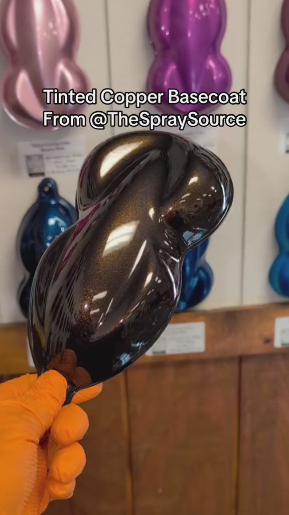 Tinted Copper Painted Sample (Black Ground Coat)