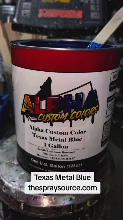 Texas Metal Blue Guitar Paint Kit