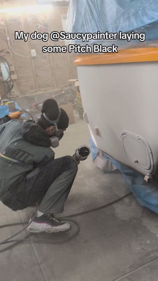 Pitch Black Painted Sample (Black Ground Coat)