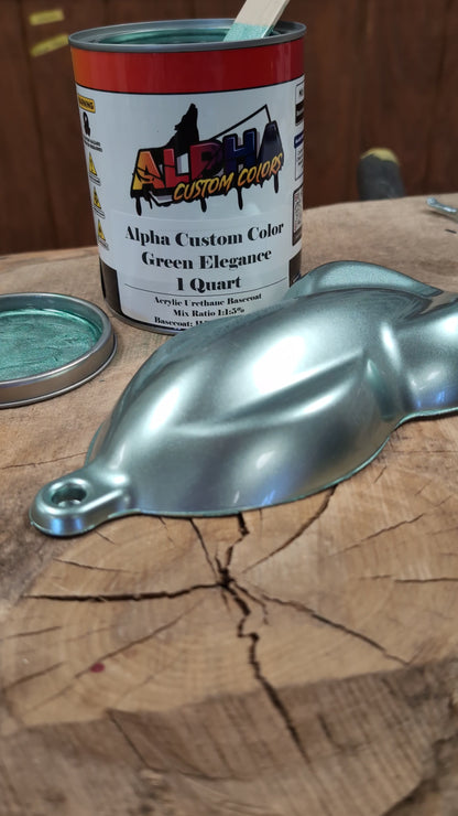 Green Elegance Painted Sample (Grey Ground Coat)